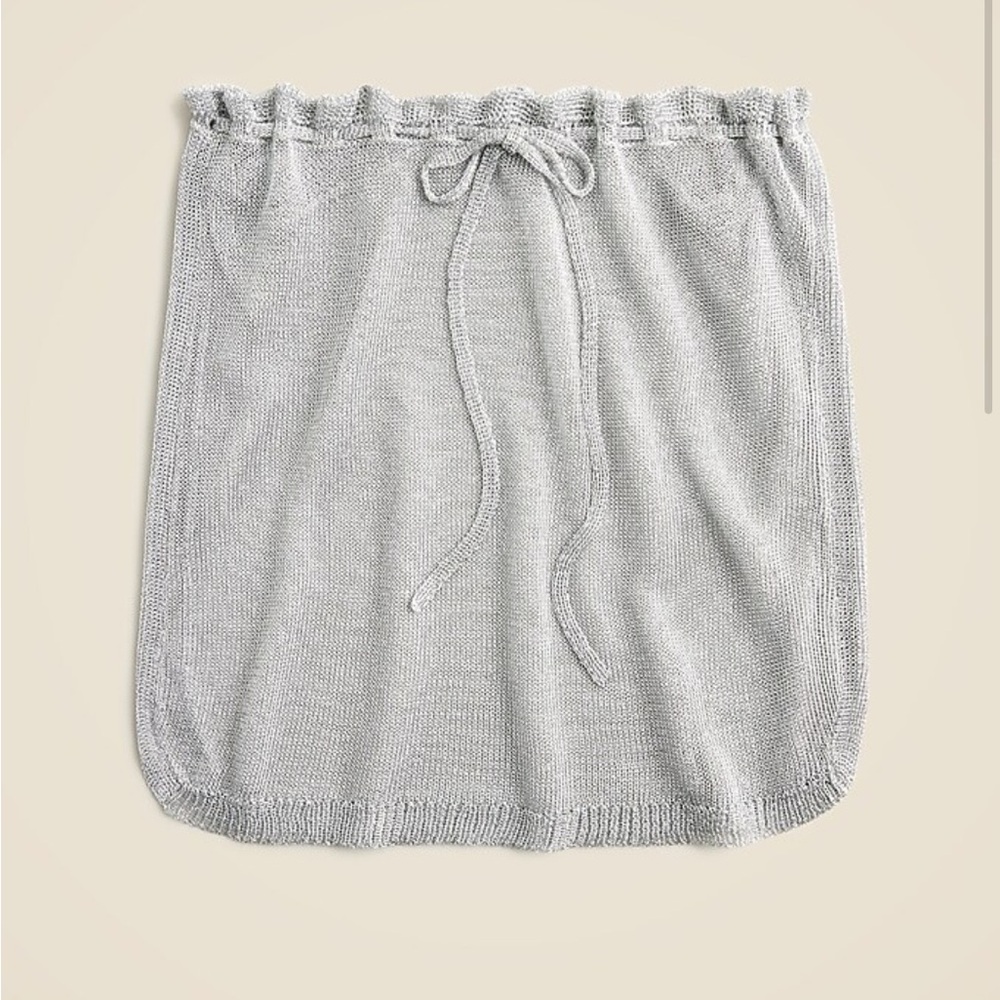 NWT J.Crew Maryam Nassir Zadeh sheer metallic mini skirt